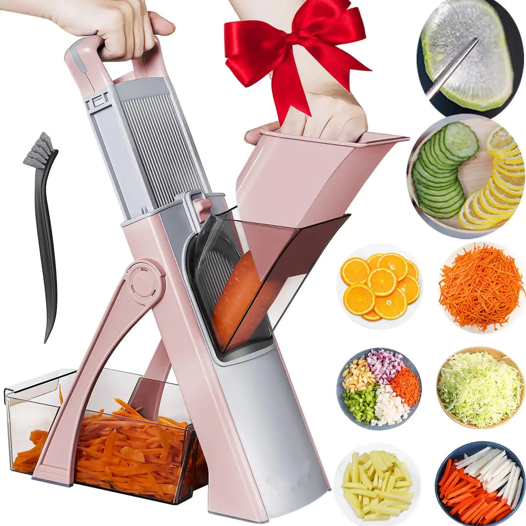Multifunctional Vegetable Chopper, Slicer, and Dicer