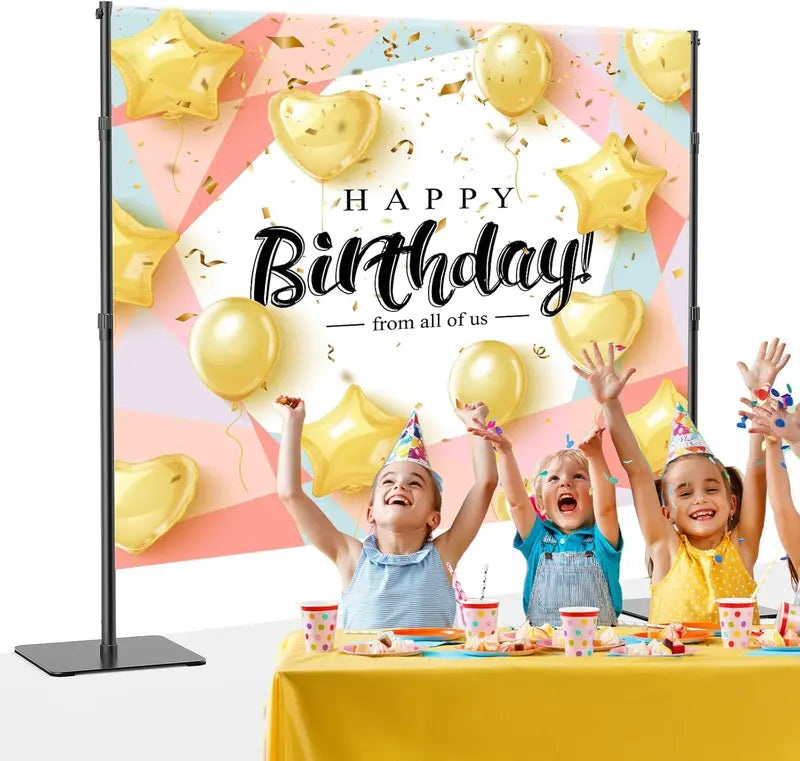 8x10-Foot Adjustable Photography Backdrop Stand Set