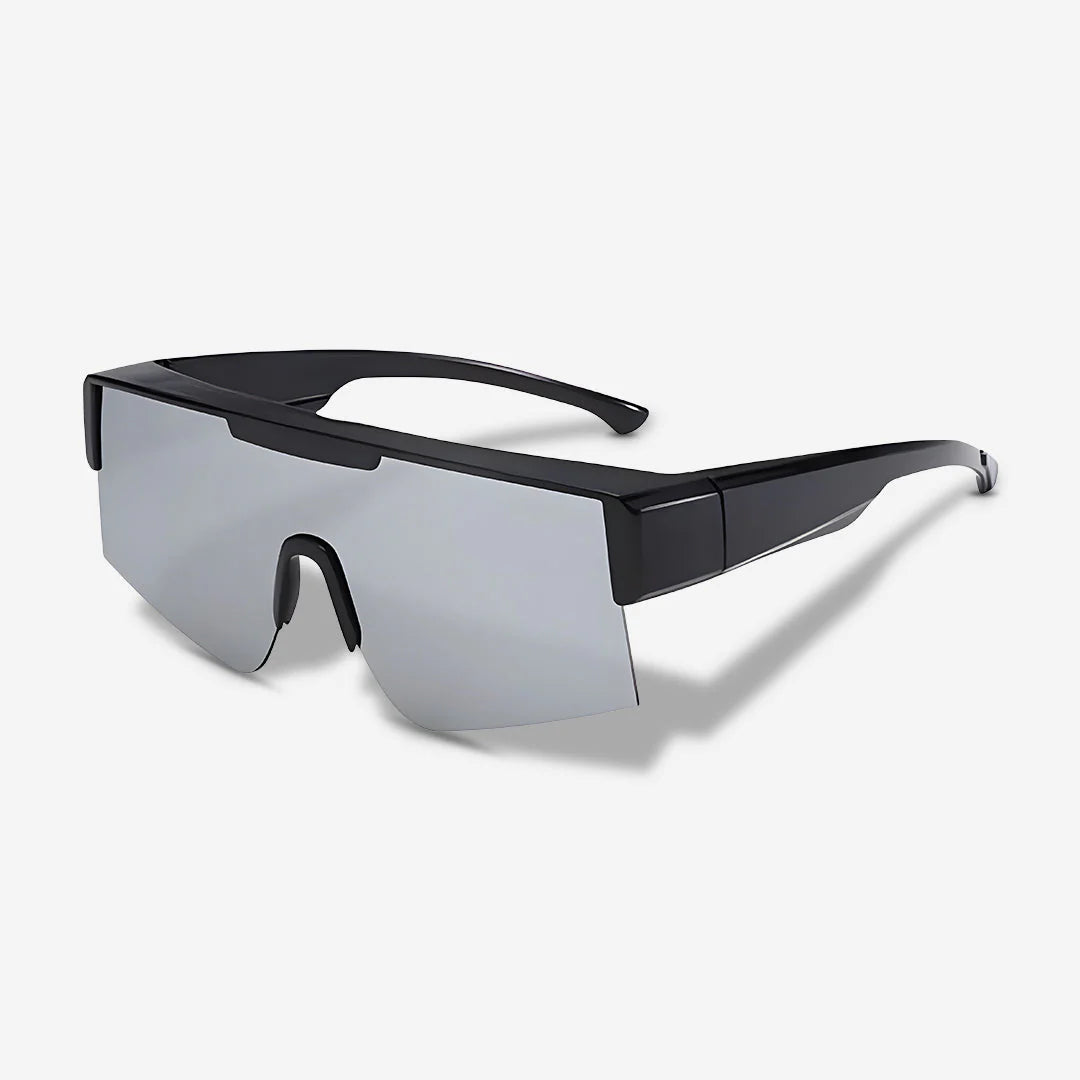 Clip-on Sunglasses (Polarized) – Wear over regular glasses; Unisex; Includes a storage pouch