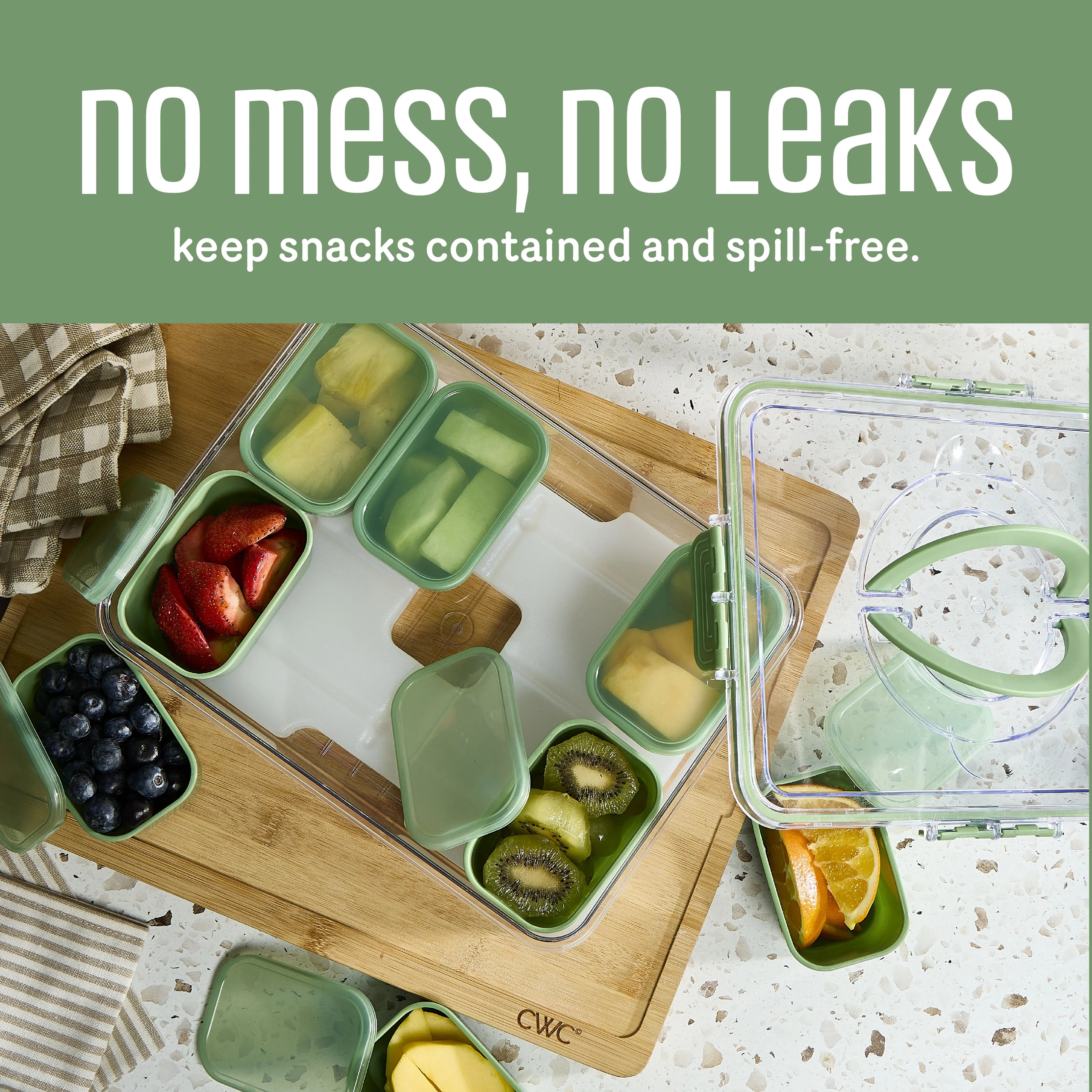 Snack box with ice pack, food storage container