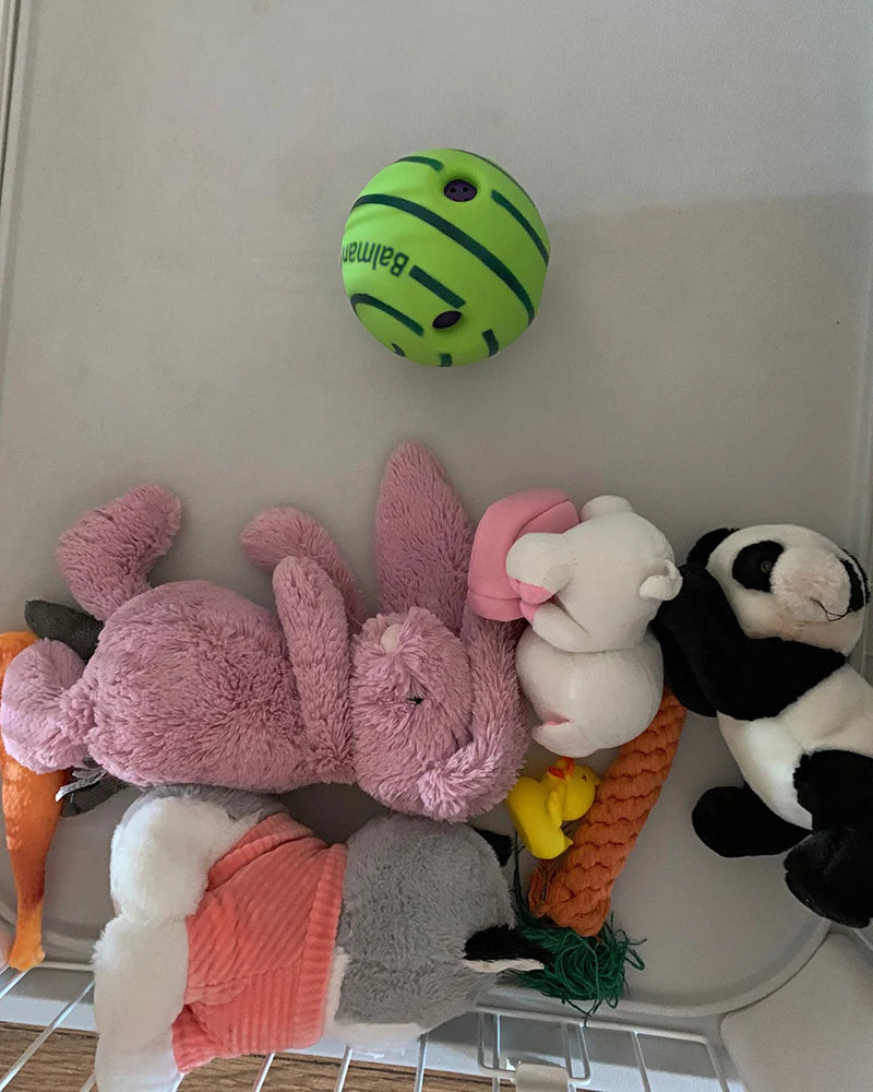 Pet toy ball, interactive dog toy, makes funny sounds when rolling or shaking, pets know best