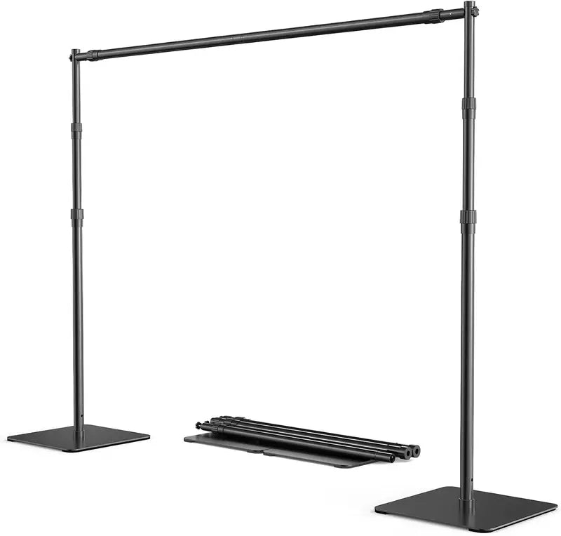 8x10-Foot Adjustable Photography Backdrop Stand Set