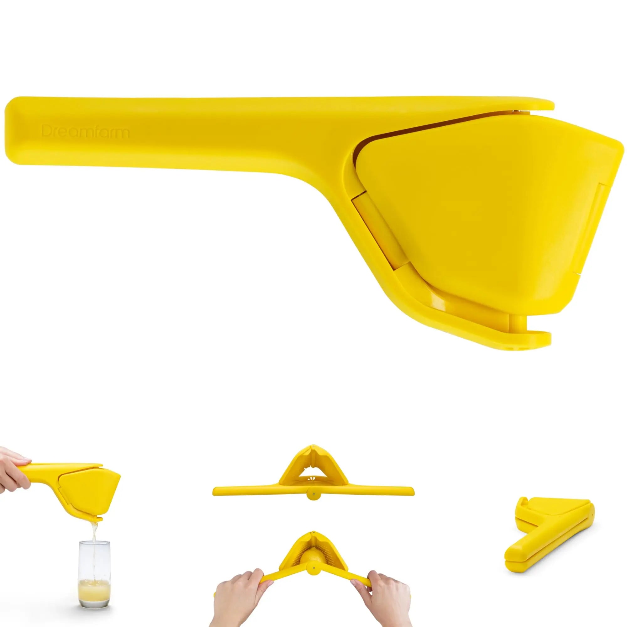 Original orange juice extractor - 11 inches, foldable and flat for storage, suitable for all citrus fruits