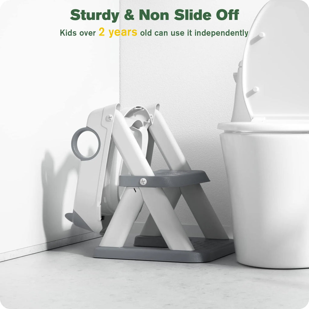 Little Bear Potty Training Seat, Upgraded 2-in-1 Toddler Toilet Seat