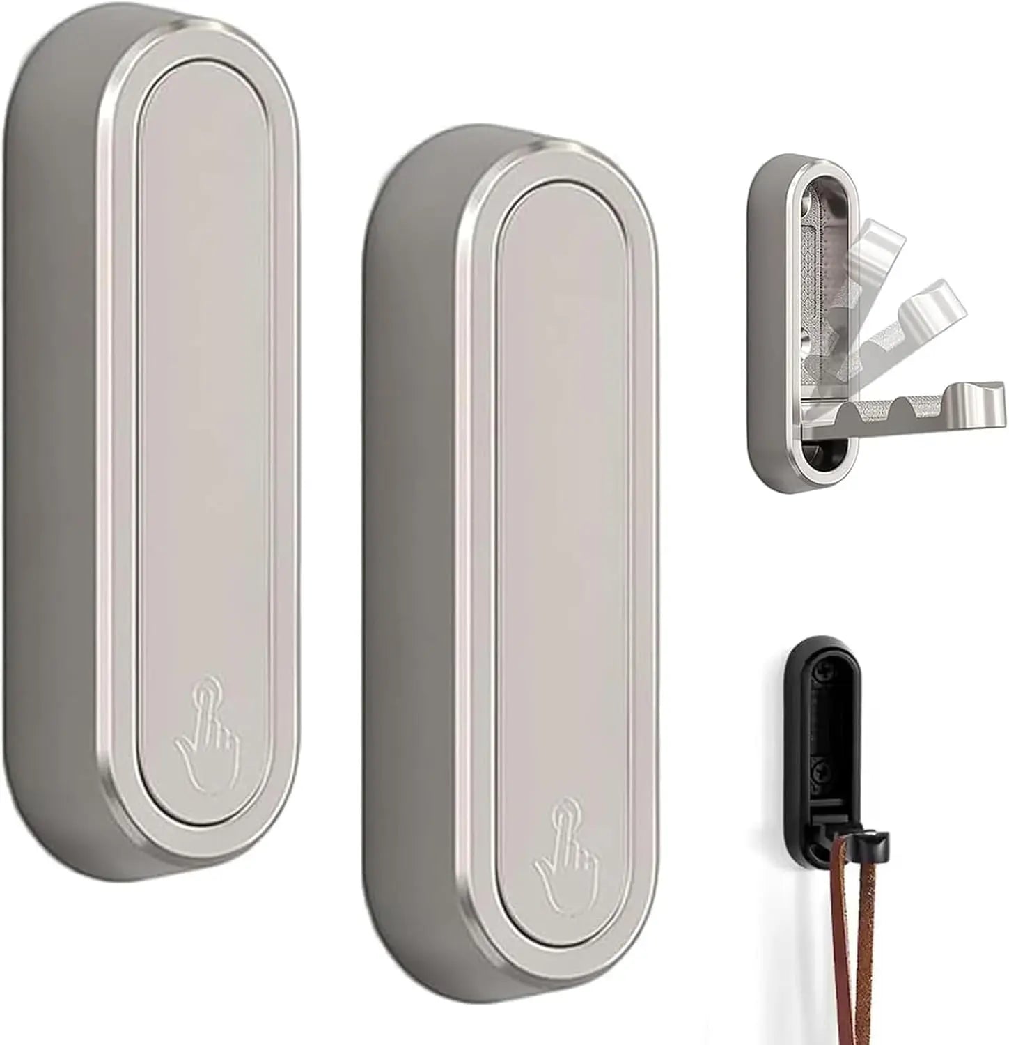 Foldable hook wall mount made of zinc alloy