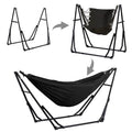 Double-layer fabric hammock chair (with stand), maximum weight capacity: 350 lbs