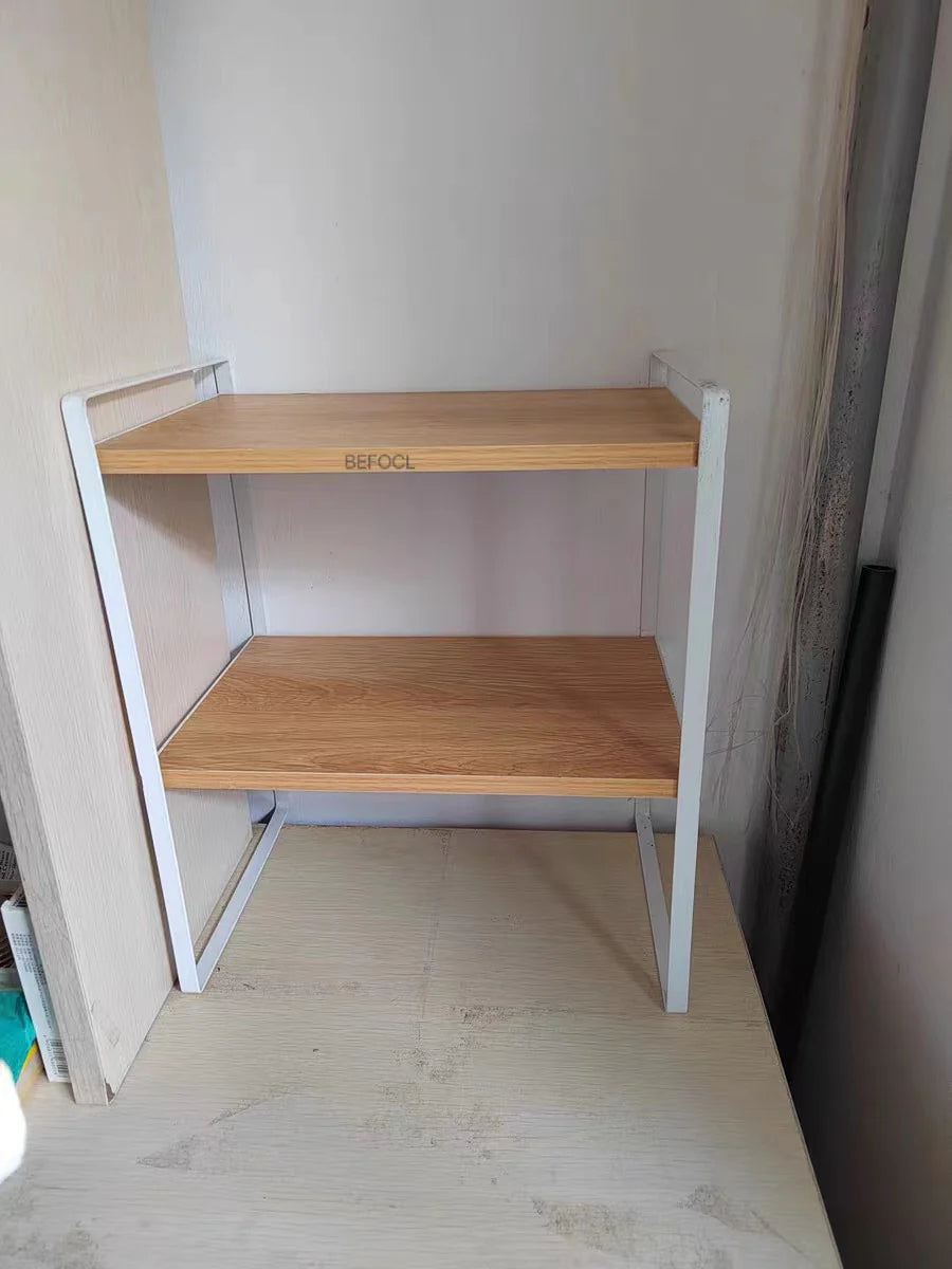 Wooden display rack, desk organizer, office storage rack countertop