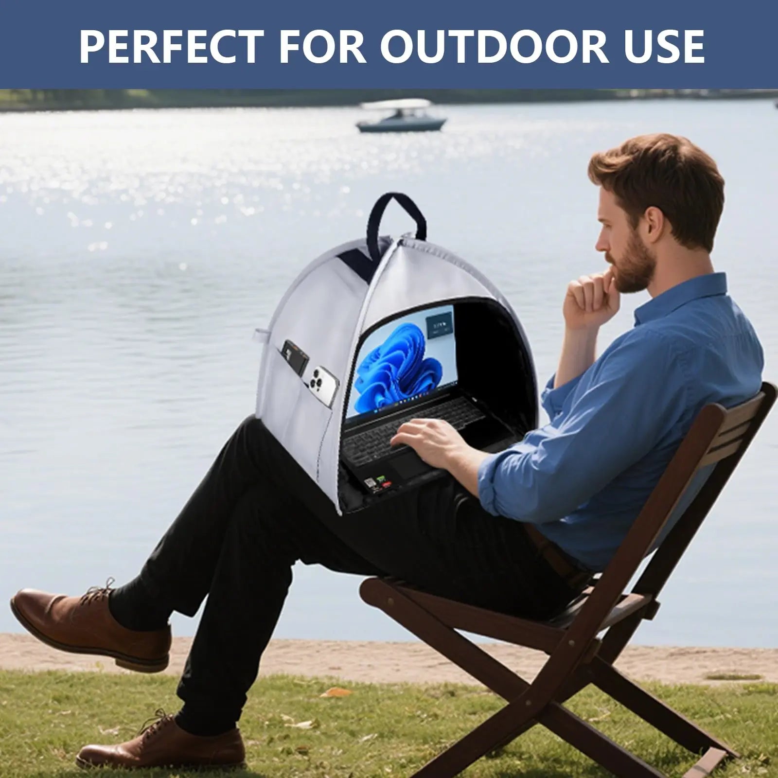 Multifunctional Foldable Laptop Sunshade and Privacy Screen