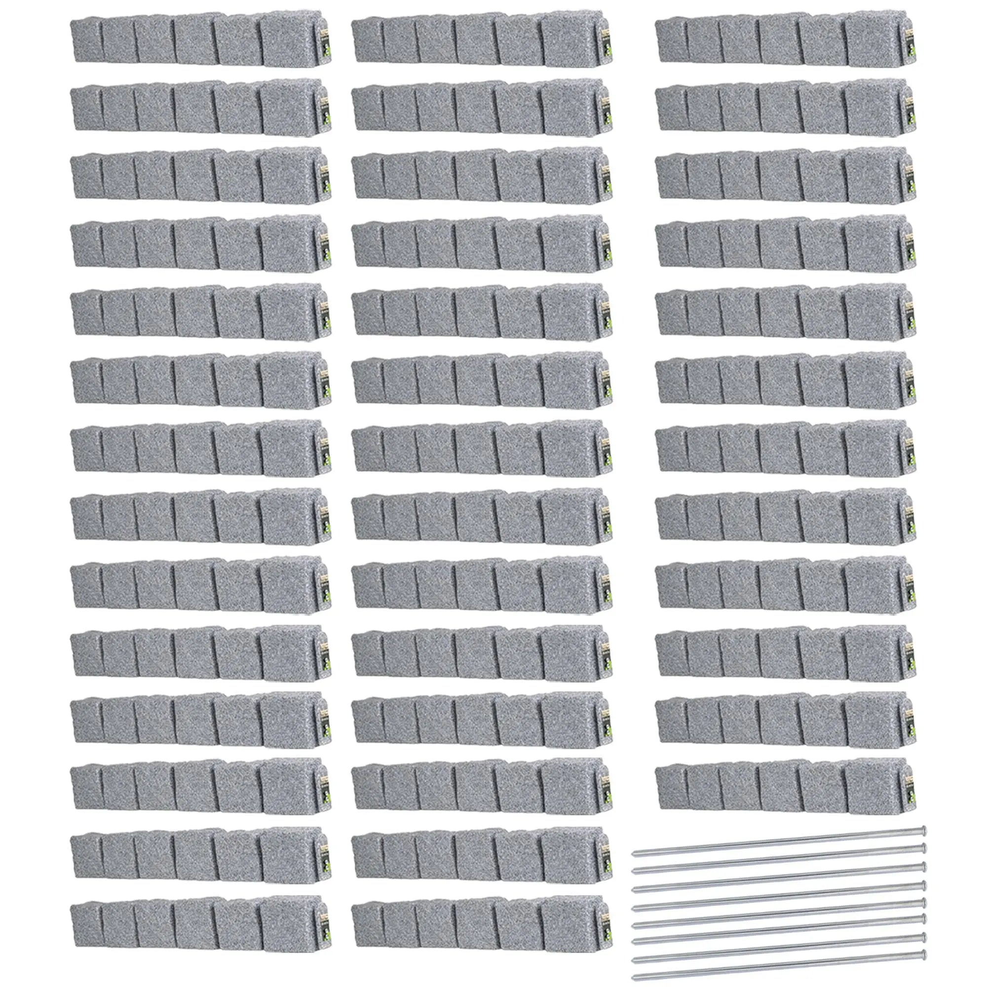 Artificial stone blocks (suitable for lawn edging, flower beds, and garden borders)