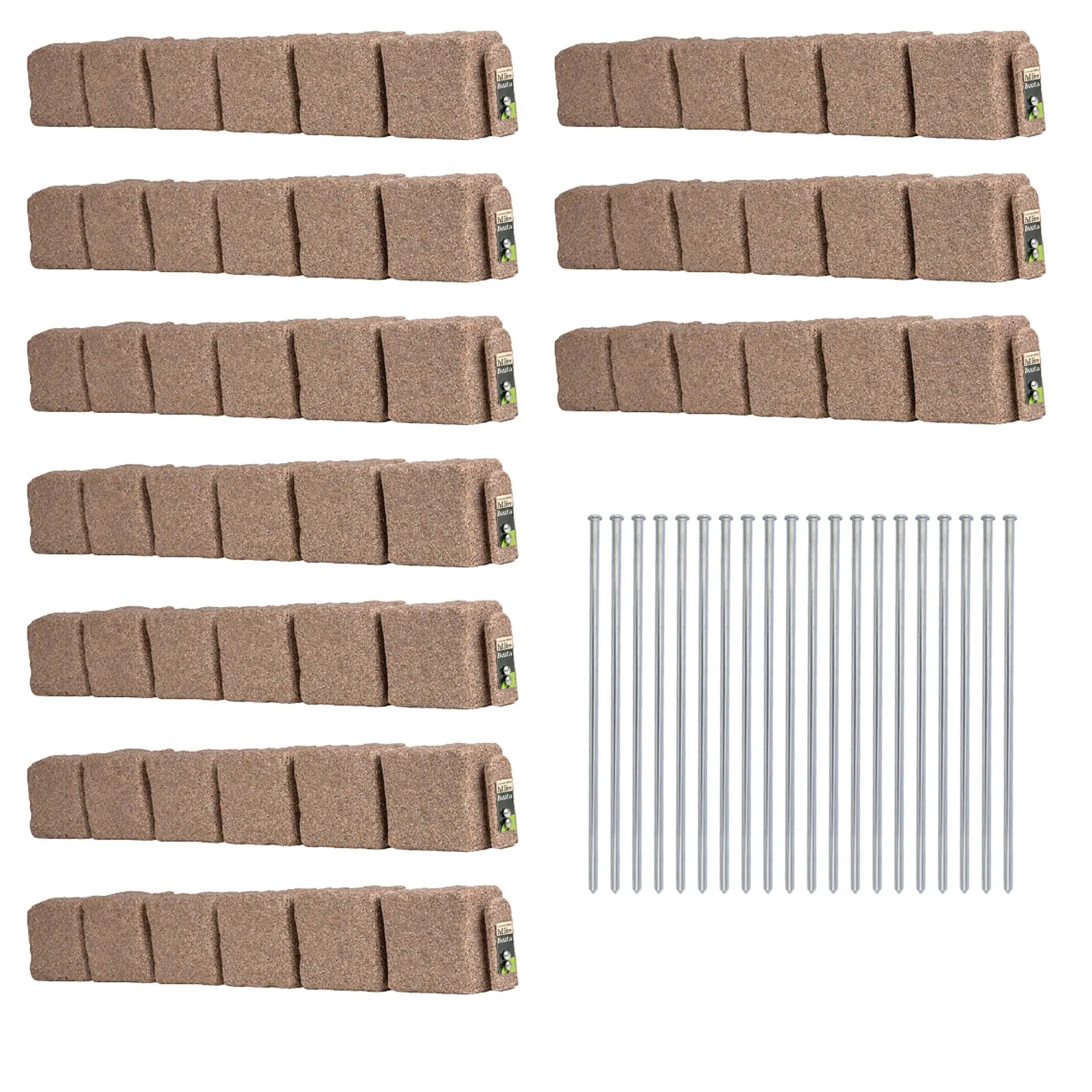 Artificial stone blocks (suitable for lawn edging, flower beds, and garden borders)