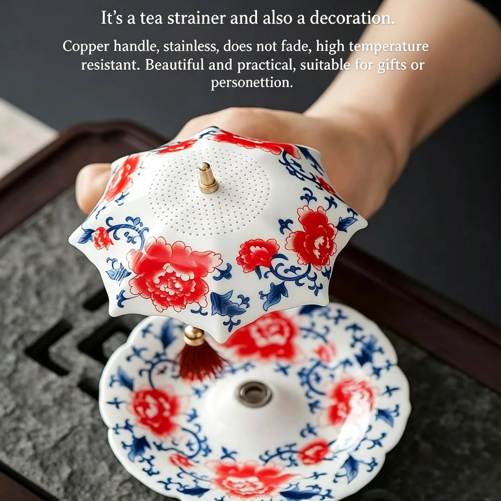 Umbrella-shaped Ceramic Tea Strainer-Buy 2 get 10% off