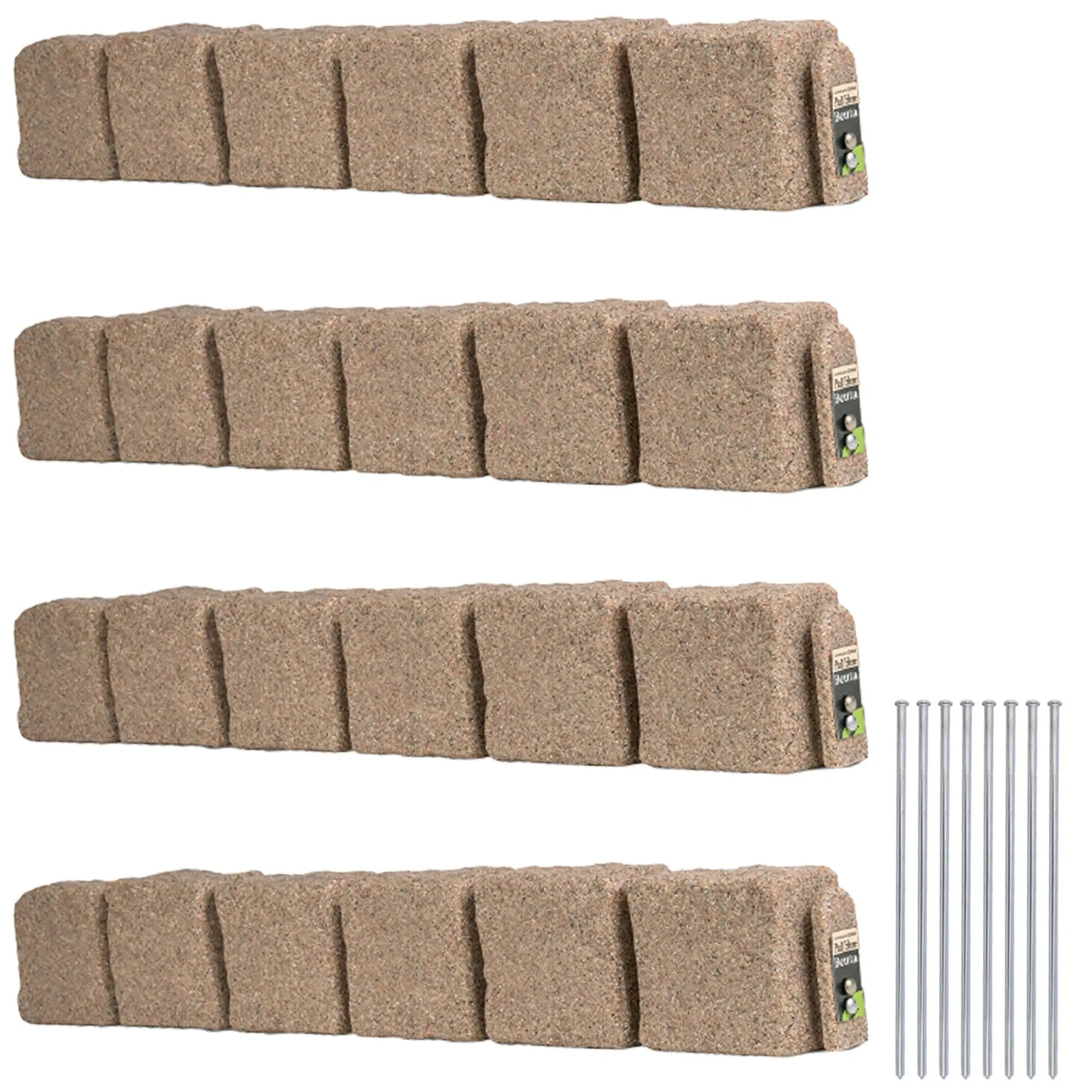Artificial stone blocks (suitable for lawn edging, flower beds, and garden borders)