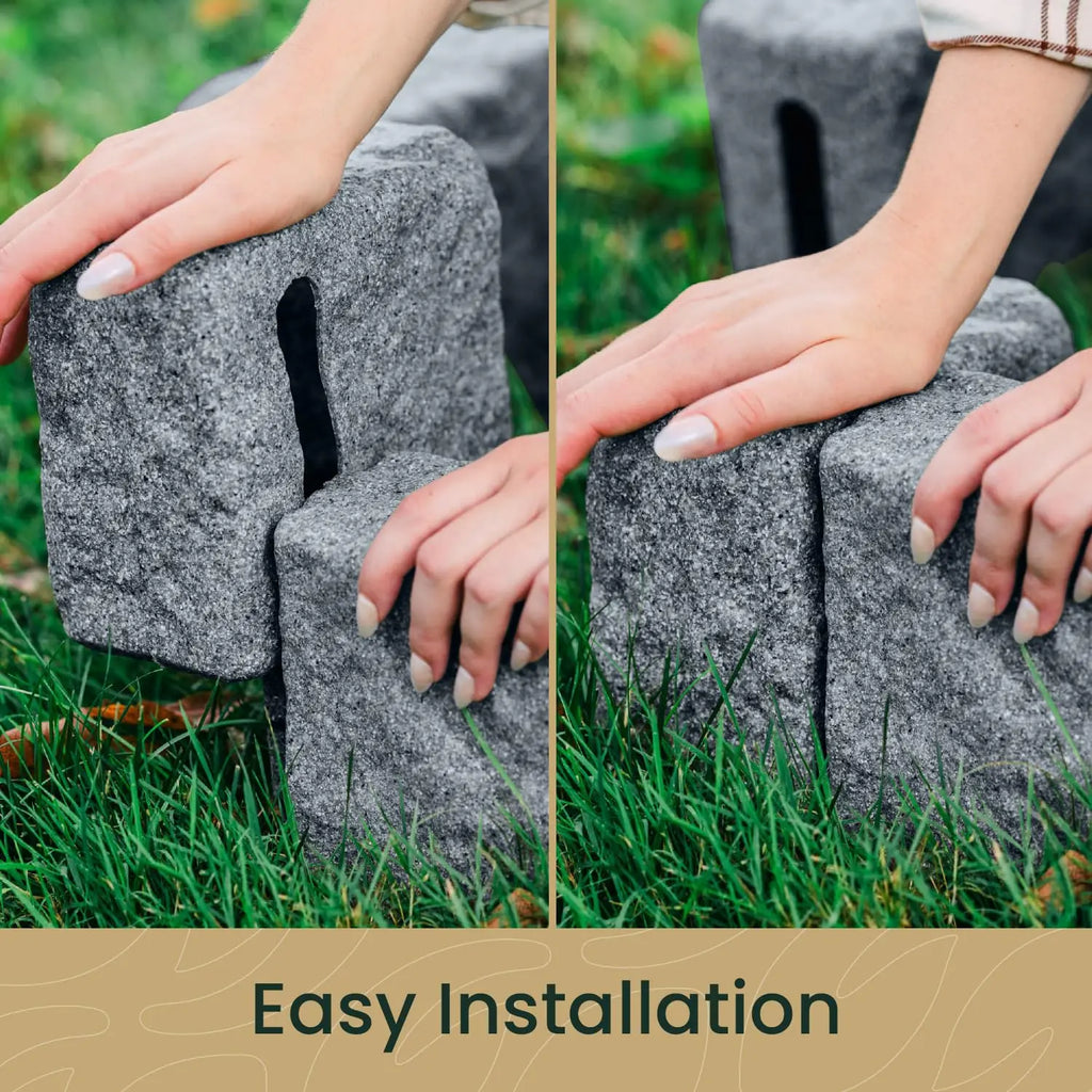 Artificial stone blocks (suitable for lawn edging, flower beds, and garden borders)
