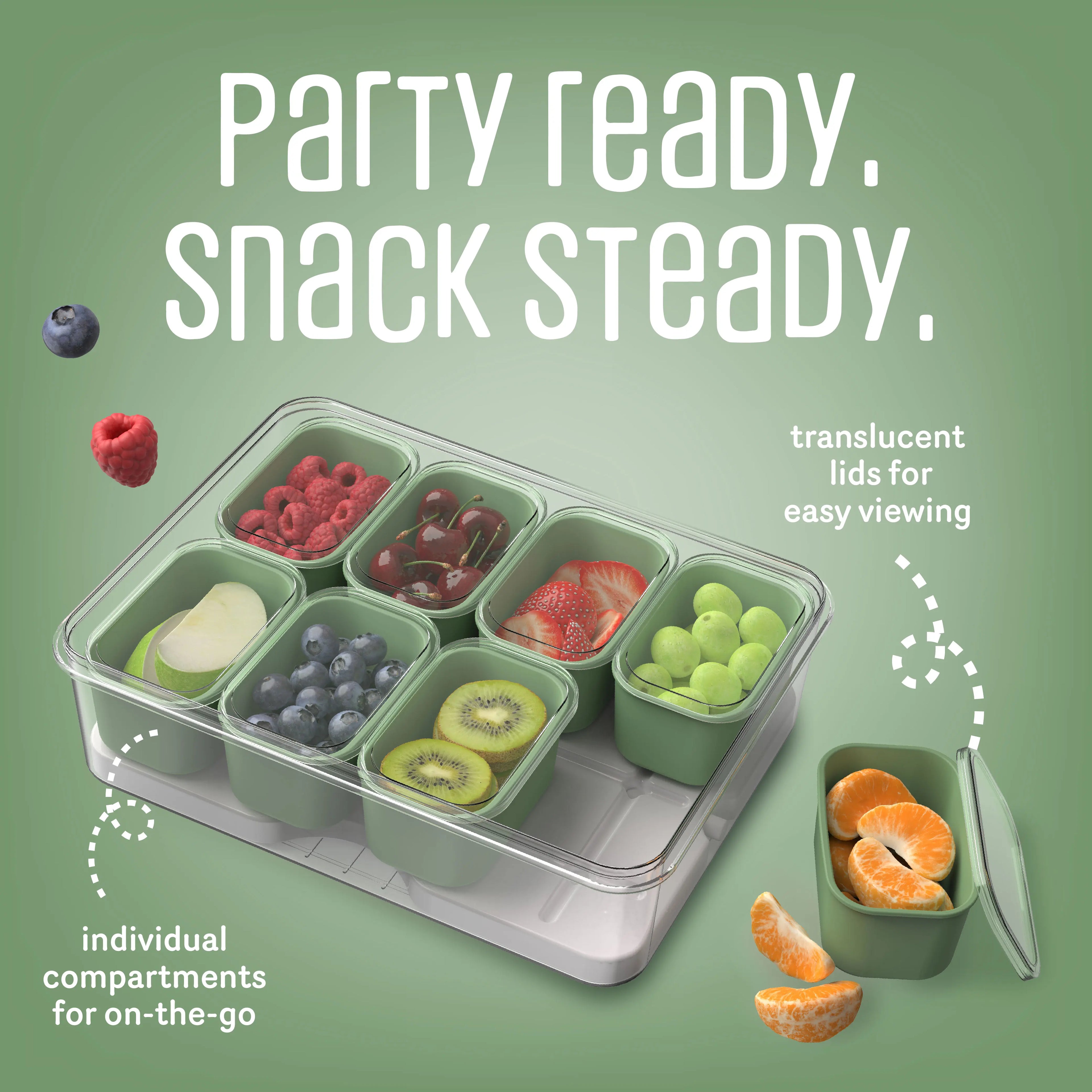 Snack box with ice pack, food storage container