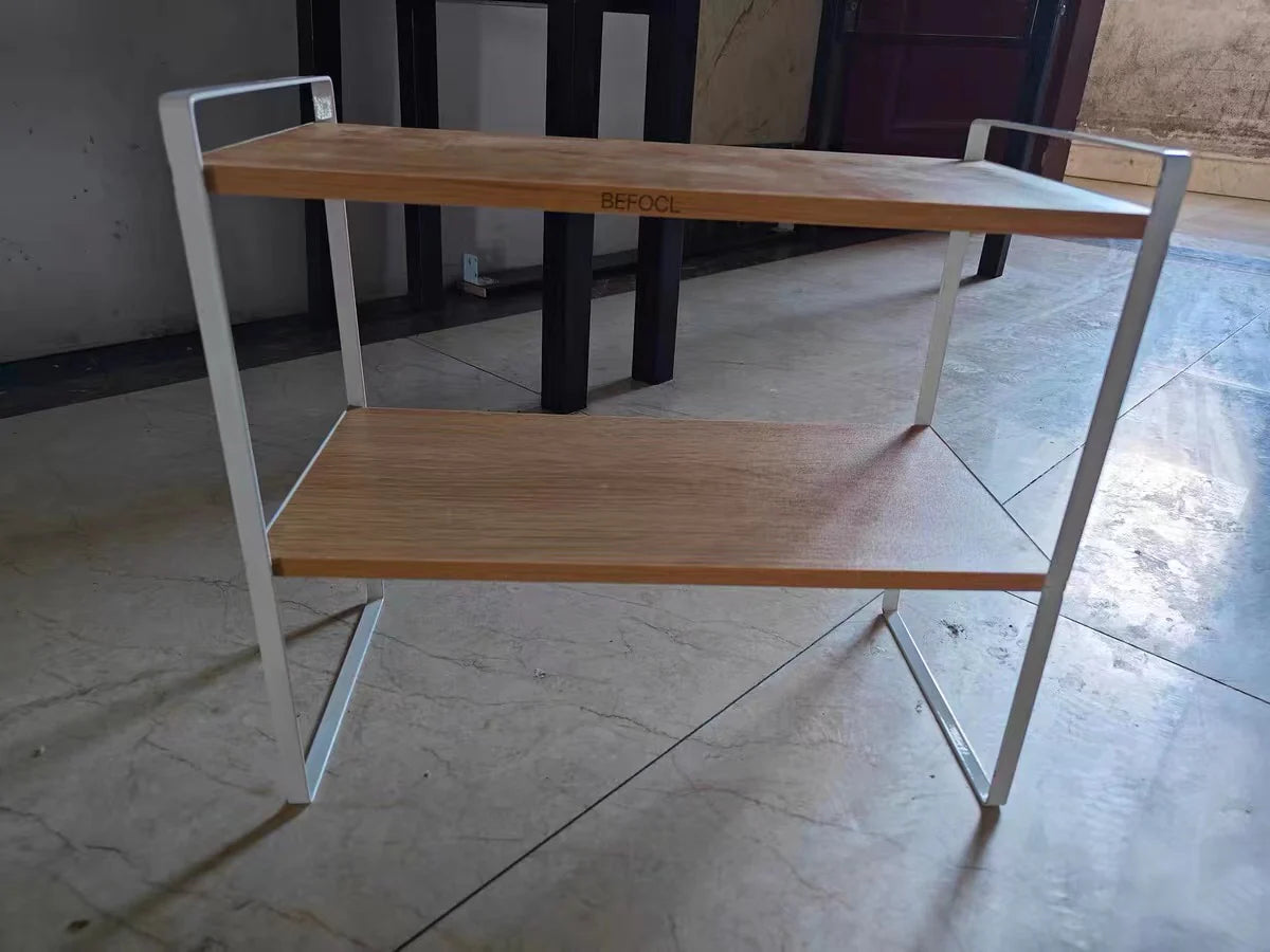 Wooden display rack, desk organizer, office storage rack countertop