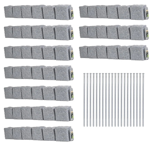 Artificial stone blocks (suitable for lawn edging, flower beds, and garden borders)