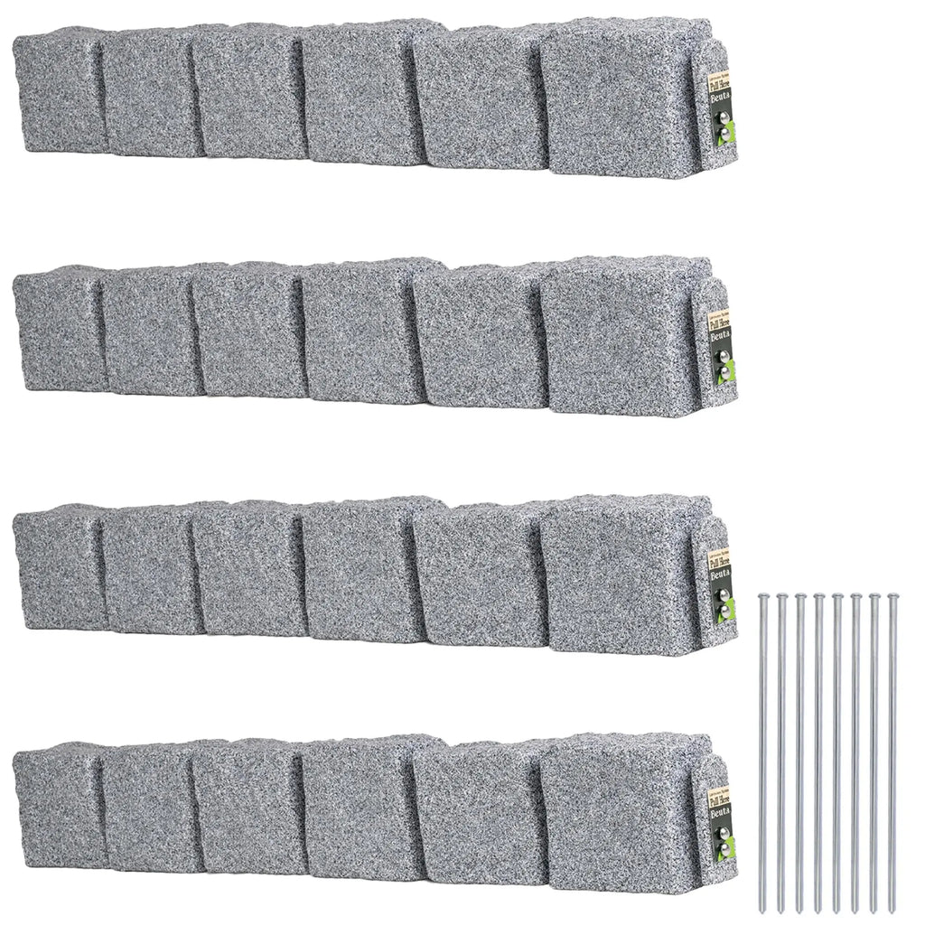 Artificial stone blocks (suitable for lawn edging, flower beds, and garden borders)