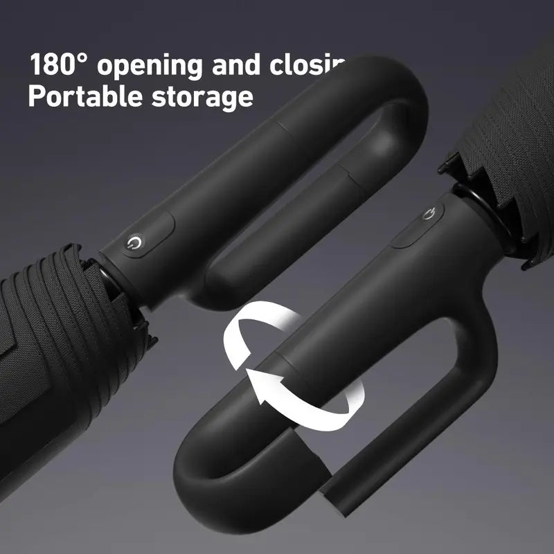 The Ultimate Drip-Free Inverted Umbrella with Carabiner Handle