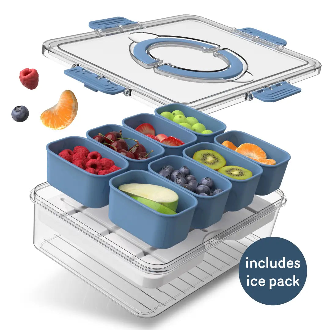 Snack box with ice pack, food storage container
