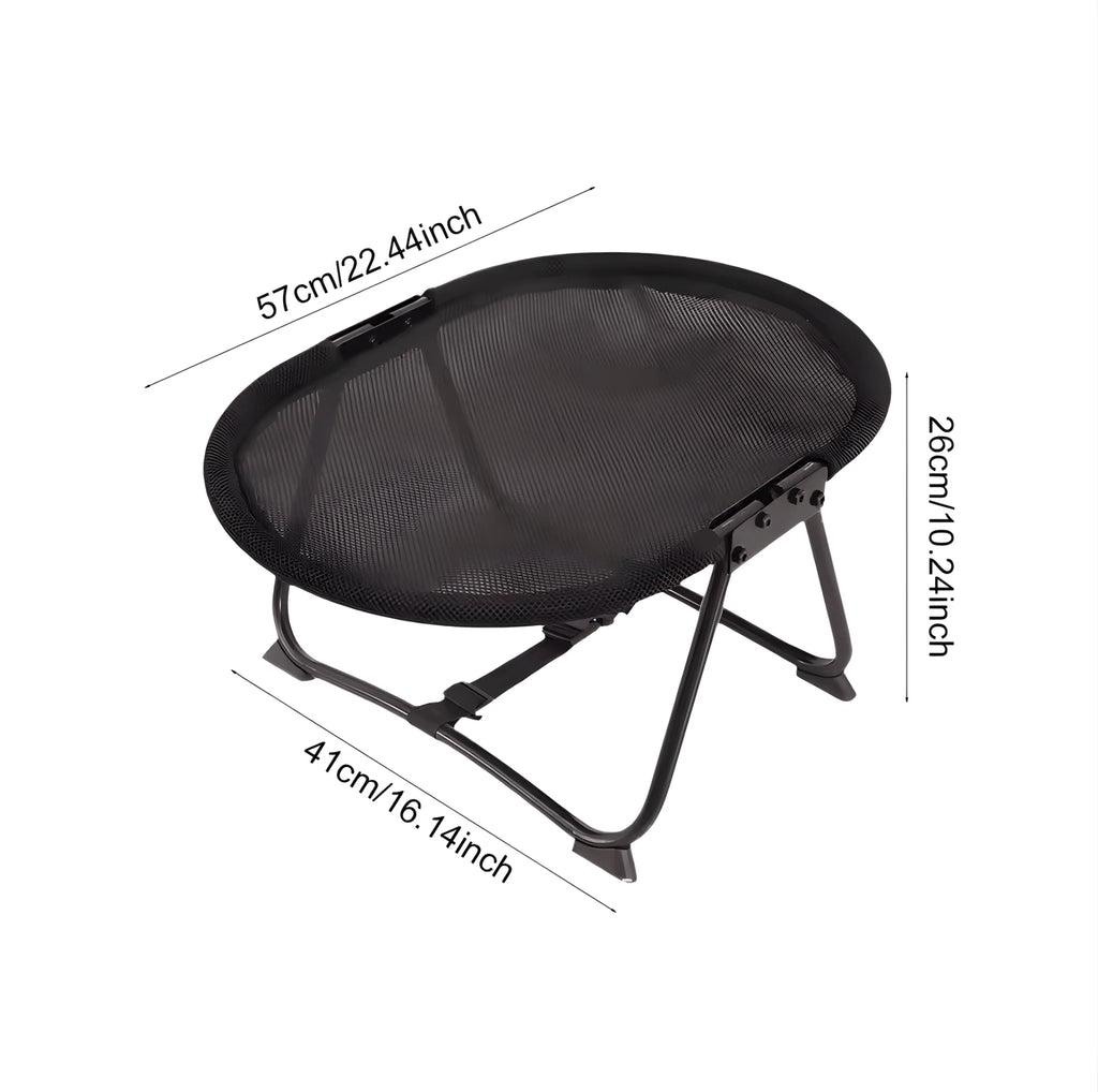 Large pet hammock—a soothing elevated pet bed designed specifically for cats and small dogs. This soft, anxiety-relieving, glow-in-the-dark indoor pet bed provides comfortable support.