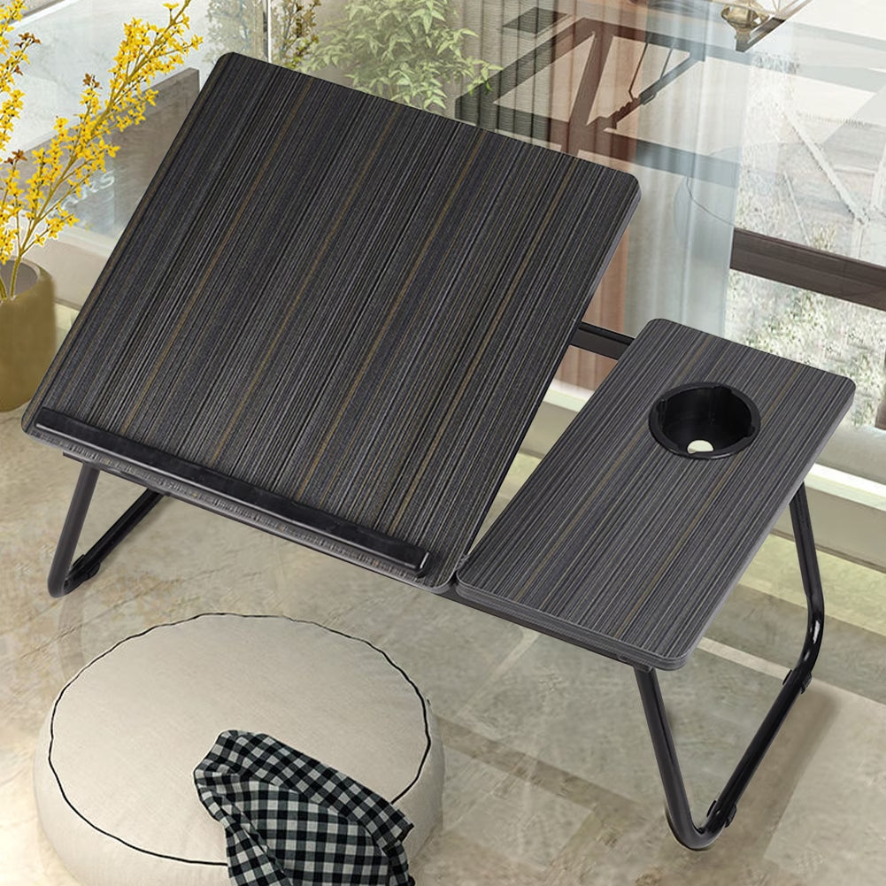 Adjustable Tilting Laptop Desk Sofa Bed Writing Notebook Computer Desk Breakfast Tray Folding Portable Table